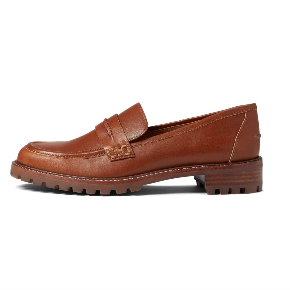 Madewell Tan Leather Penny Loafers - Picture 2 of 5